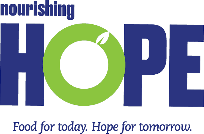 Nourishing Hope logo – Food for today. Hope for tomorrow.